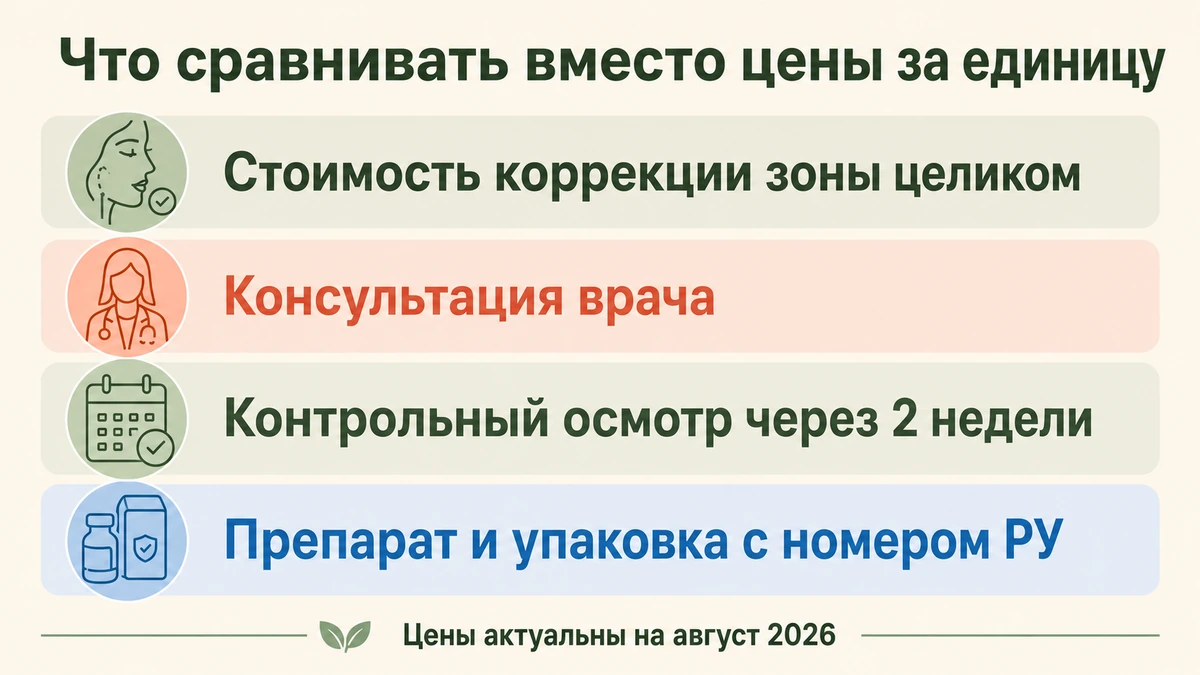 Из чего складывается цена ботулинотерапии: препарат, консультация, контрольный визит