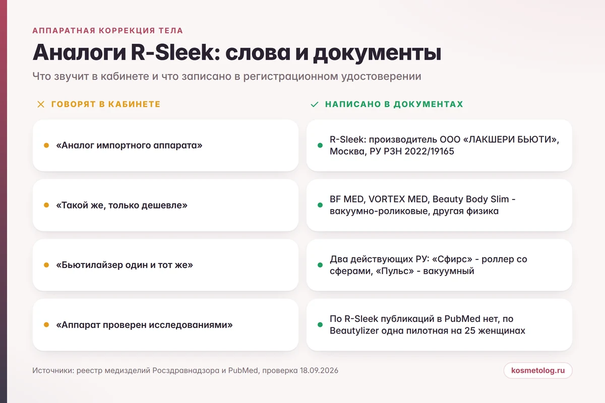 Сравнение: что обещает реклама аналога и что написано в регистрационном удостоверении